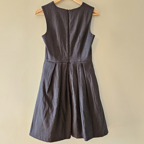 Birds Of North America Sleeveless Feminine Textured Mini Black Dress Size 8. - Picture 9 of 13